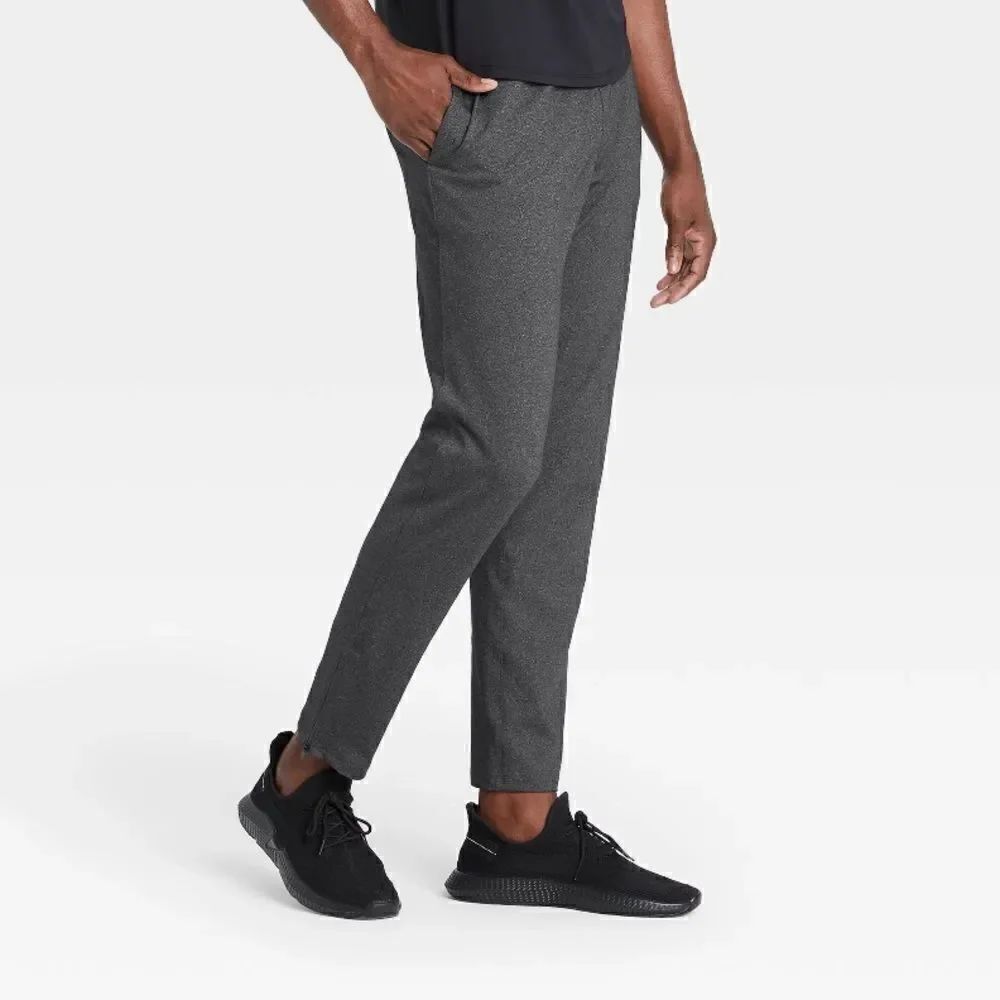Men’s all in motion Quick Dry Jogger Gray Size XL Drawstrings Ankle Zippers NWT